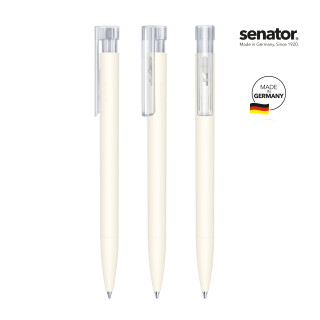 senator Liberty Bio Druckkugelschreiber, creme weiß