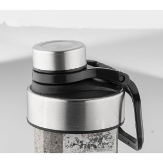 Metmaxx® Trinkaufsatz "GRG-ClickDrink", schwarz, silber