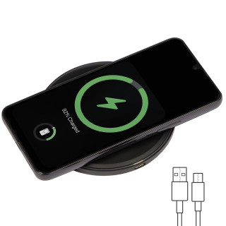 Wireless Charger mit LED Anzeige VICTORIA, schwarz