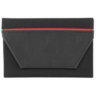 CreativDesign® Ausweistasche "ColourStripe", schwarz, rot