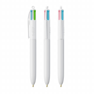 BIC® 4 Colours Fashion Kugelschreiber, weiß