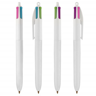 BIC® 4 Colours Fashion Kugelschreiber, weiß