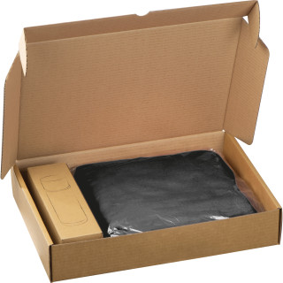 Set XL Fleecedecke + Thermoskanne Liverpool, schwarz