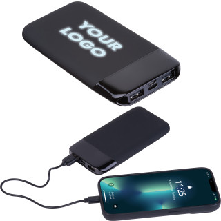 8.000 mAh Powerbank mit leuchtendem Logo FLOYD, schwarz