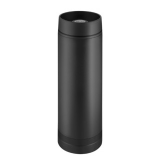 Metmaxx® Thermobecher "Crema" 360°, schwarz, Ring schwarz