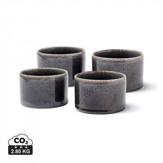 Nomimono Schüssel-Set mini, 4er-Set, schwarz