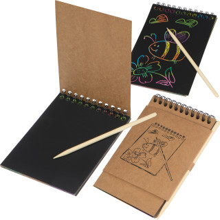 Malblock mit Kratzpapier Bangkok, beige