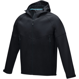 Coltan Softshelljacke aus recyceltem Material für Herren, schwarz, S