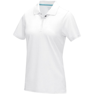 Graphite Poloshirt aus Bio-Baumwolle für Damen, weiss, XL