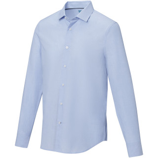 Cuprite Langarm Shirt aus GOTS-zertifizierter Bio-Baumwolle für Herren, hellblau, XS