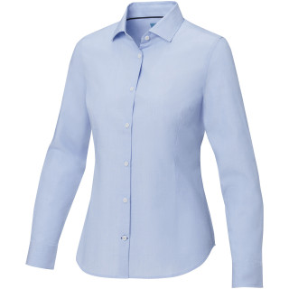 Cuprite Langarm Shirt aus Bio-Baumwolle für Damen, hellblau, XS