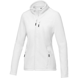 Amber GRS recycelte Fleecejacke für Damen, weiss, XS