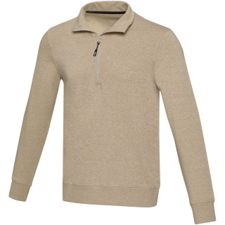 Tin Aware™ Pullover mit Half-Zip Reißverschluss aus recyceltem Material Unisex, oatmeal, XS