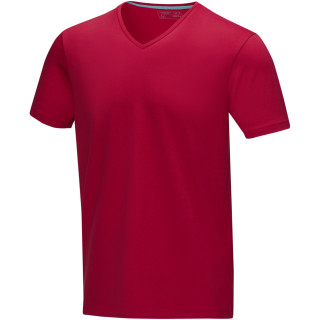 Kawartha T-Shirt für Herren mit V-Ausschnitt, rot, XS