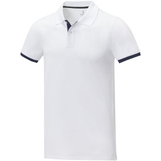 Morgan Polo für Herren, zweifarbig, weiss, XS