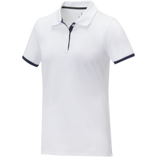 Morgan Polo für Damen, zweifarbig, weiss, XS