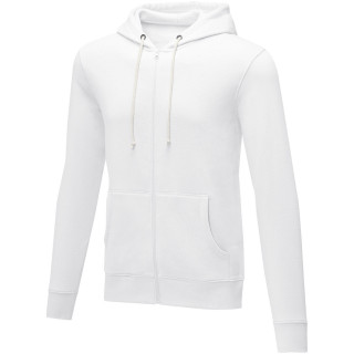 Theron Herren Kapuzenpullover mit Reißverschluss, weiss, XS