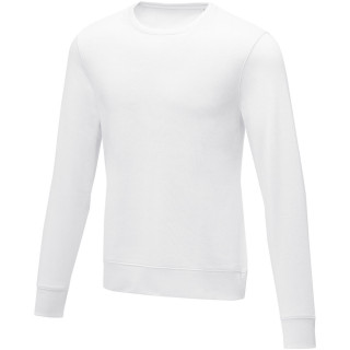 Zenon Herrenpullover mit Rundhalsausschnitt, weiss, XS