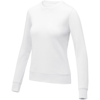Zenon Damenpullover mit Rundhalsausschnitt, weiss, L