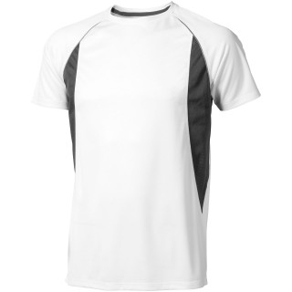Quebec T-Shirt cool fit für Herren, weiss / anthrazit, XXL