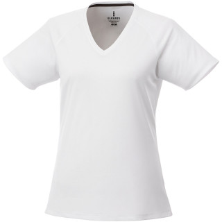 Amery T-Shirt mit V-Ausschnitt cool fit für Damen, weiss, XS