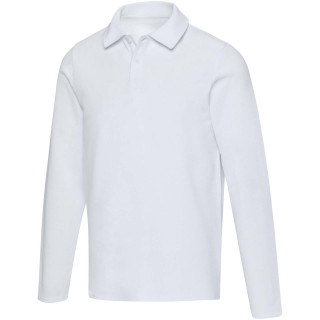 Apollo Langarm Poloshirt Unisex, weiß, XS
