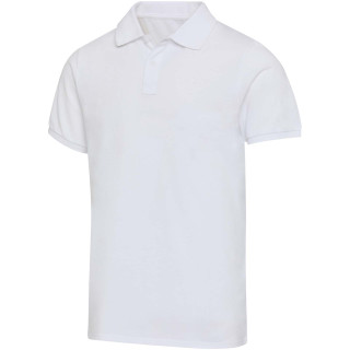 Beryl 220 g/m² Kurzärmeliges Poloshirt Bio-Recyclingmaterial (OCS), unisex, weiß, XS