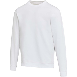 Jasper 280 g/m² Pullover mit Rundhalsausschnitt aus recycelter Bio Baumwolle (OCS), unisex, weiß, XS