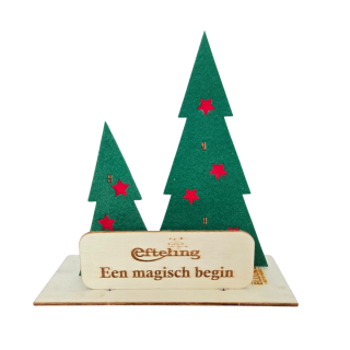 Happy Xmas Mini 'Your logo', red stars