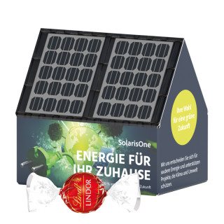 3D-Präsent "Haus", Lindt LINDOR Milchkugeln