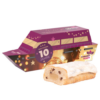 3D-Präsent mit KuchenMeister Christstollen - Schiff