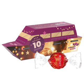 3D-Präsent mit Lindt Lindor Pralinés - Schiff