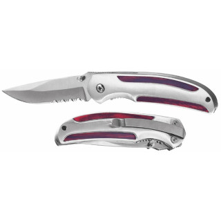 Metmaxx® Profi&Freizeitmesser "Wood", silber, braun