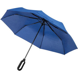 Taschenschirm aus Pongee mit Karabinergriff RENEE, blau