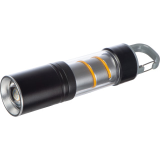 Wiederaufladbare Taschenlampe Tulsa, schwarz