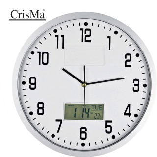 CrisMa Wanduhr mit Digitalanzeige