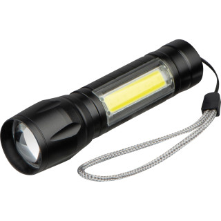 Wiederaufladbare Taschenlampe Tokyo, schwarz