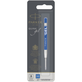 Parker Gel Kugelschreiber-Mine (blaue Mine), silber / himmelblau