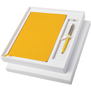 Parker Classic Notizbuch und Parker Stift Präsentbox, weiss
