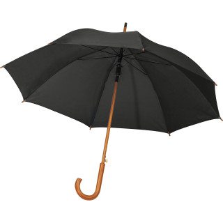 Automatik Regenschirm aus recyceltem PET, schwarz