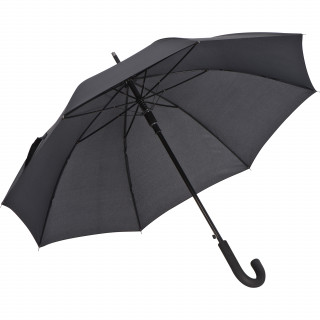Automatik Regenschirm aus Pongee mit Aluminiumschaft, schwarz