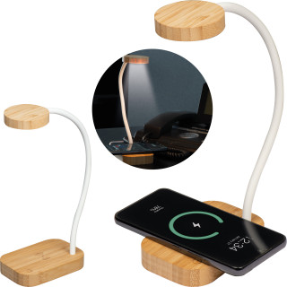 Lampe mit Induktionsladegerät Tomsk, beige