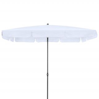 doppler Sonnenschirm Waterproof 225 x 120/4-tlg mit Volant, ohne Sockel, weiß