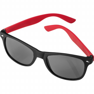 Sonnenbrille aus Kunststoff mit UV 400 Schutz, rot