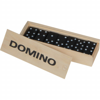 Domino Spiel aus Holz, beige