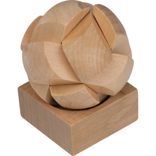 Geduldspiel aus Holz, beige