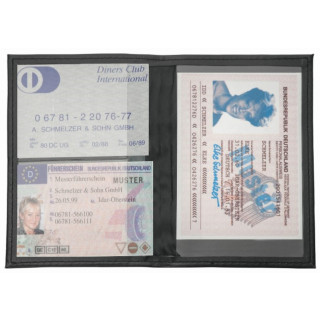 CreativDesign® Ausweistasche "DesignLine", schwarz