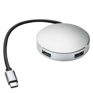 USB-Hub mit 4 Anschlüssen REEVES-MONTMAGNY, silber