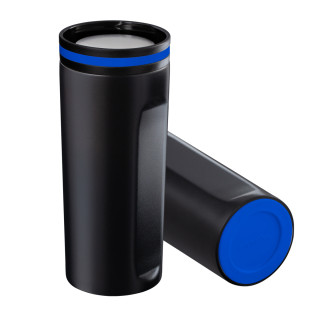 Thermobecher RETUMBLER-mySTEELONE, schwarz, blau, blau