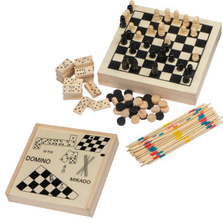 Spieleset in einer Holzbox WINIFRED, beige